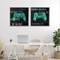 Stupell Industries Retro Gaming Phrases Controllers 2pc Framed Giclee Set, design by Kim Allen